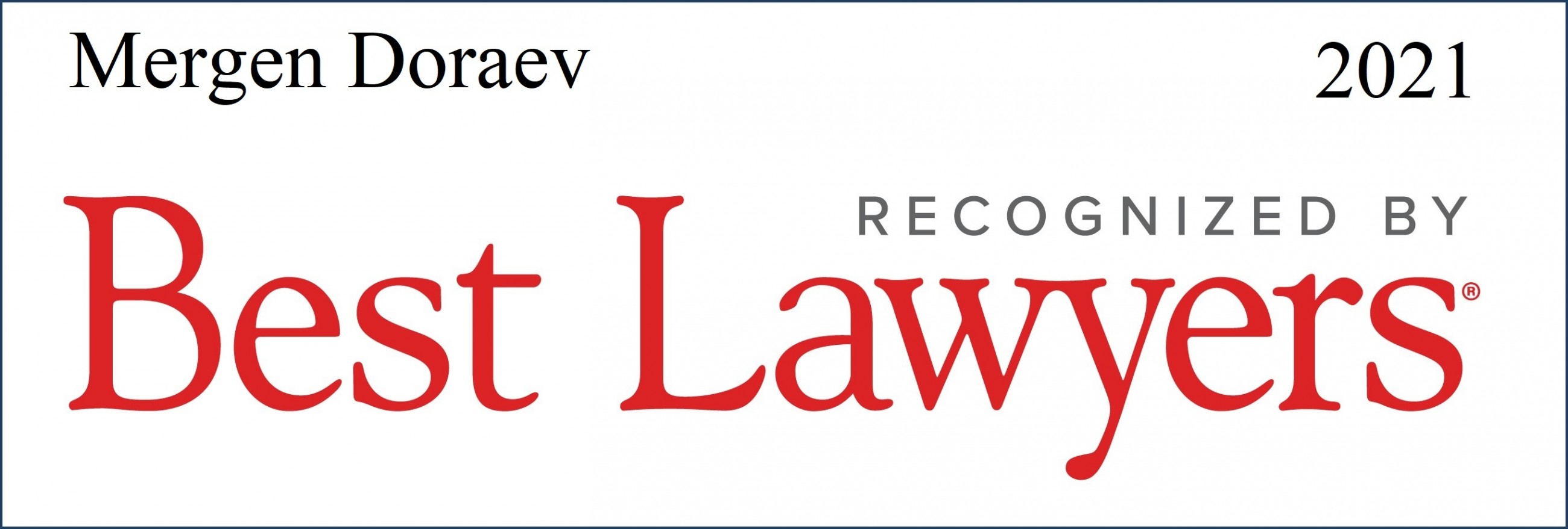 Mergen Doraev lawyers awards